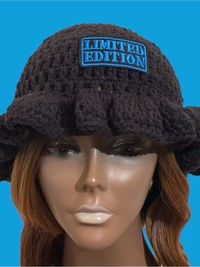 Limited Edition Black Crochet Hat - Women Accessories